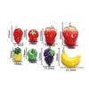 5Pcs/Lot Cute 3D Fruit Shape Resin Earring Charms Pendant for DIY Necklace Pendants Jewelry Making Accessories Supplies