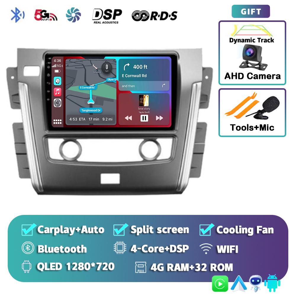 Android 14 Carpaly Auto Car Radio For Nissan Patrol Y62 2010 - 2020 Multimedia Video Player Navigation GPS Stereo 2DIN DVD Audio