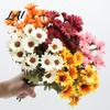 Lifelike Flowers for Indoor Decoration Artificial Daisy Flowers Realistic Plastic Floral Arrangements Reusable Faux Flower Bouquet Fake Decorations