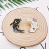 Couple's Personalized Lucky Carp and Koi Fish Brooch Accessories, Black and White Fish Best Friend Couple Set, Badge Jewelry for Women