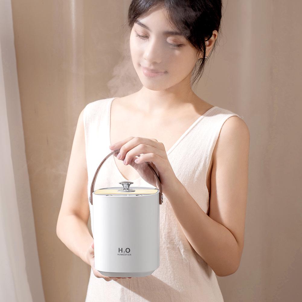 Portable Silent Humidifier: Dual Spray, High Mist Output for Home and Office
