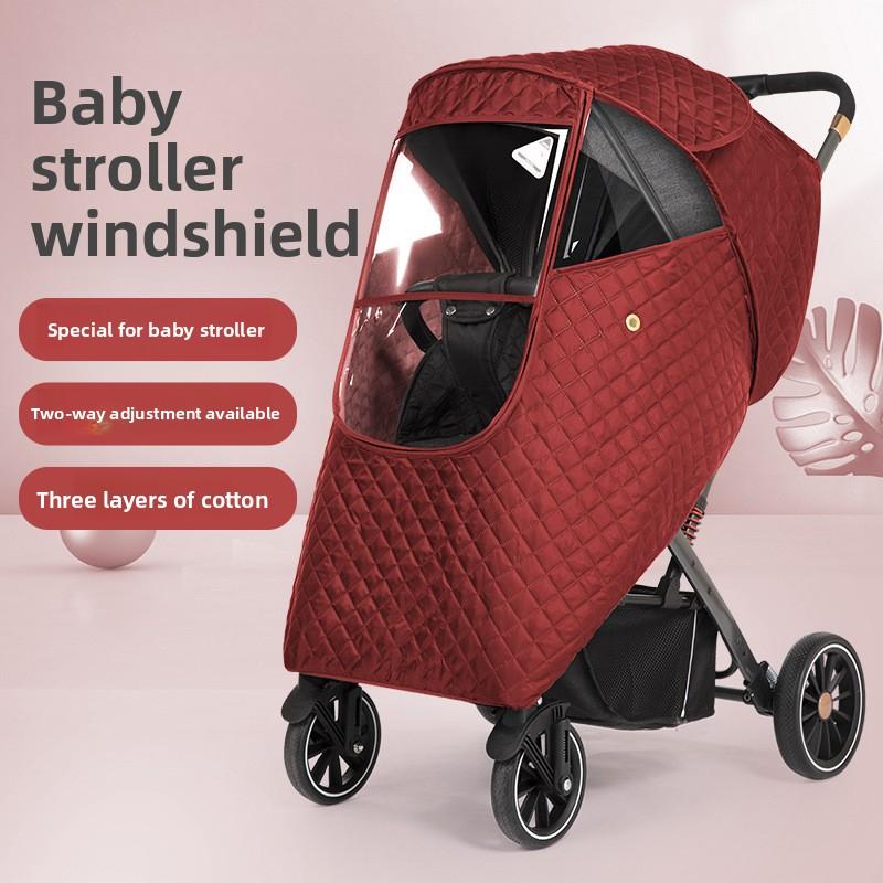 Universal Baby Stroller Rain Cover Children's Stroller Windshield Baby Stroller Umbrella Stroller Rain Cover Stroller Protective Cover Raincoat