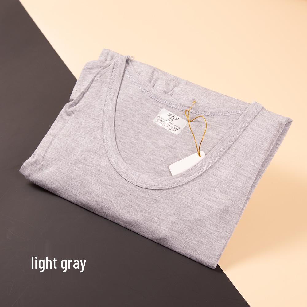 Men's Modal Cotton Long Sleeve Thermal Underwear Set - Lightweight Round Neck Base Layer for Autumn & Winter