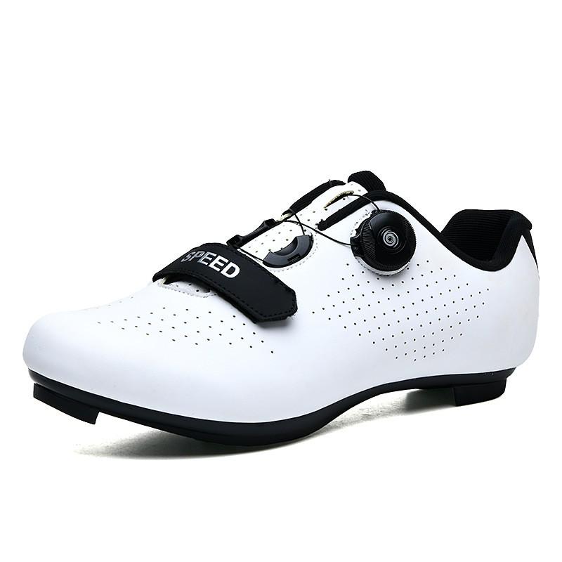 Scarpe da Mountain Bike Unisex con Tacchette a Blocco Calzature da Ciclismo All-Terrain Traspiranti per Percorsi Trail e Strada