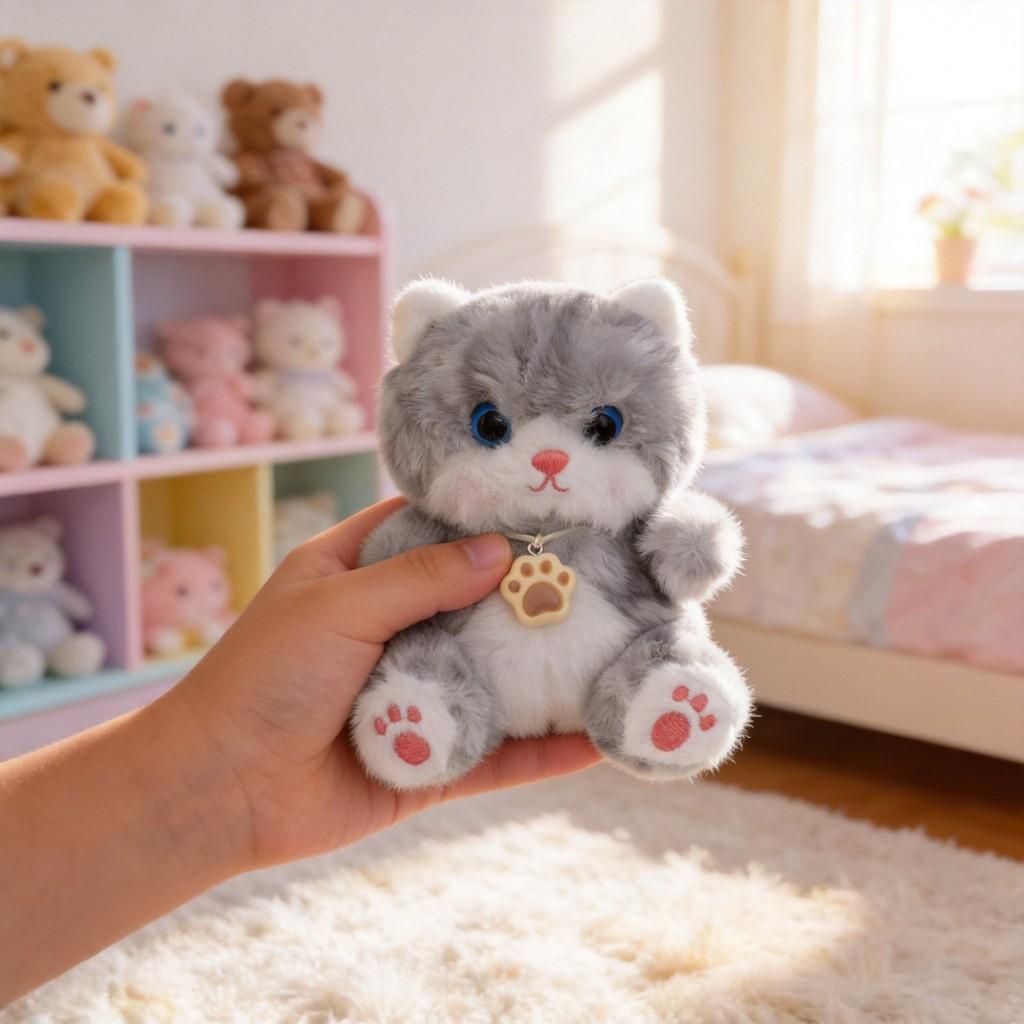 Plush Panda Handheld Toy With Soft Short Plush Material For Kids And Collectors