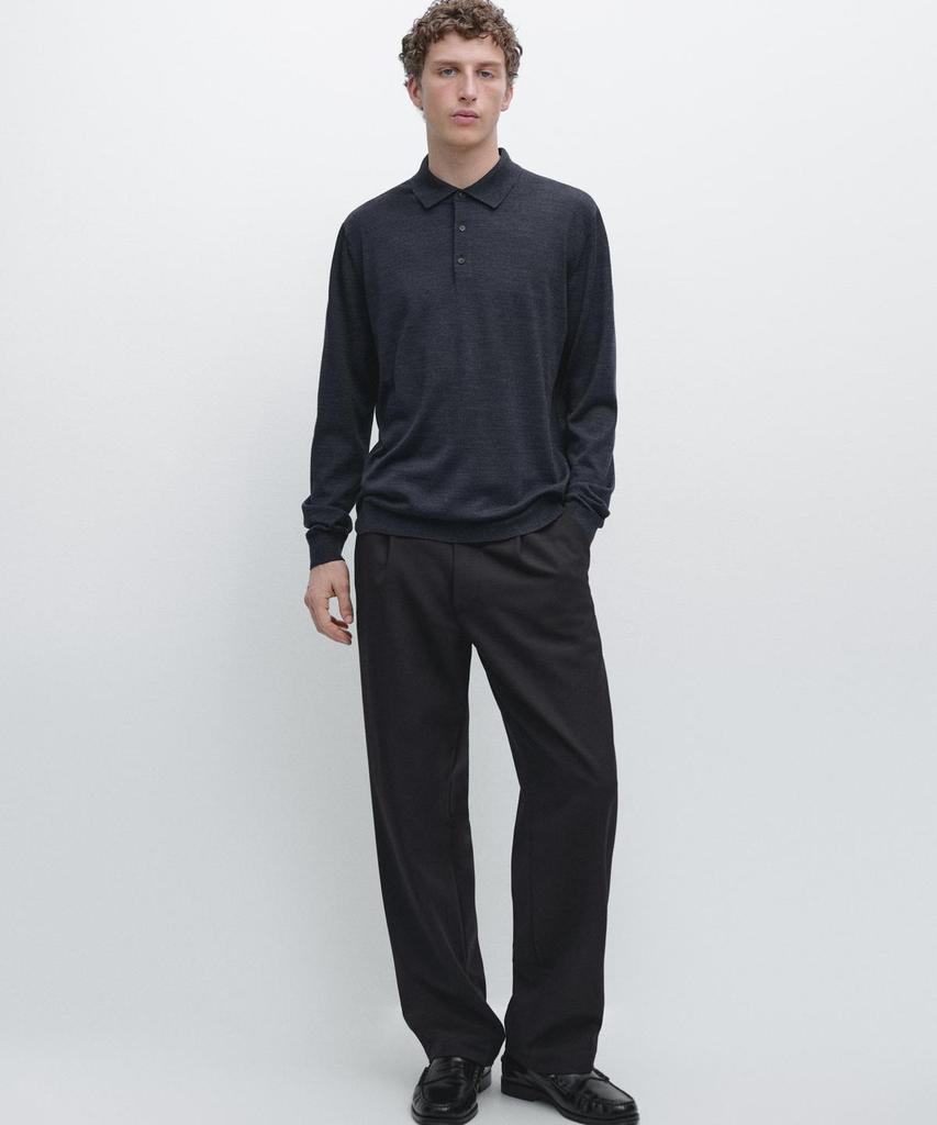 Masimodutti Polo Neck Wool Knit Sweater