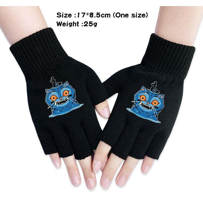 Kinder Jungen Mädchen Kpop Derpy Bedruckte Baumwolle Herbst Winter Warm Gestrickte Touch-Handschuhe