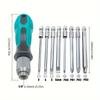 9Pcs Slotted Screwdriver Set With Magnetic Tip Screwdrivers Tool Set For Maintenance And Disassembly Ready To Use