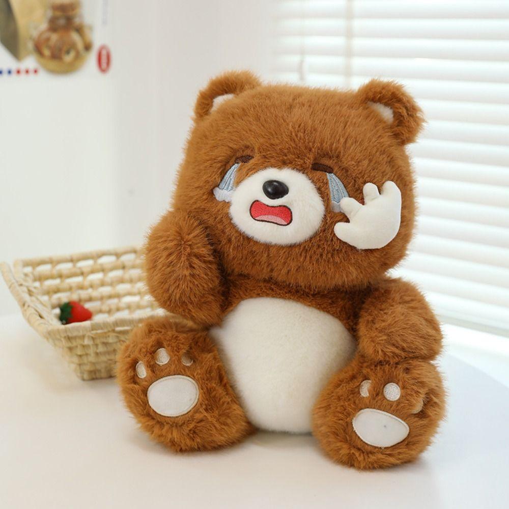Fluffy Cry Bear Stuffed Soft Dolls PP Cotton Animals Stuffed Doll Bear Plush Toys  Birthday Parties