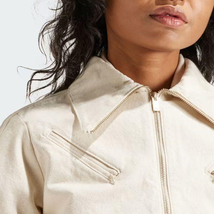 adidas Fashion Montreal Cropped Denim Jacket IS3583
