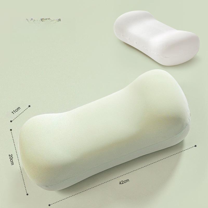 

Portable Memory Foam Pillow Single Large Nap Pillow Neck Support Pillow For Office Travel Business Trip Outdoor зелёный