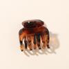 4cm Milk Coffee Hair Claw Clip - Frosted Small Shark Clip for Women's Updos