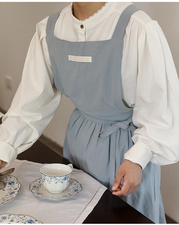 Nordic Quality Korean Style Canvas Kitchen Apron