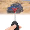 TOMALL 2Pcs Silicone Key Fob Cover 3 Buttons Compatible with Jeep Chrysler Dodge 2007-2018 Wrangler Flip Key Jacket Protector Holder Remote Rubber