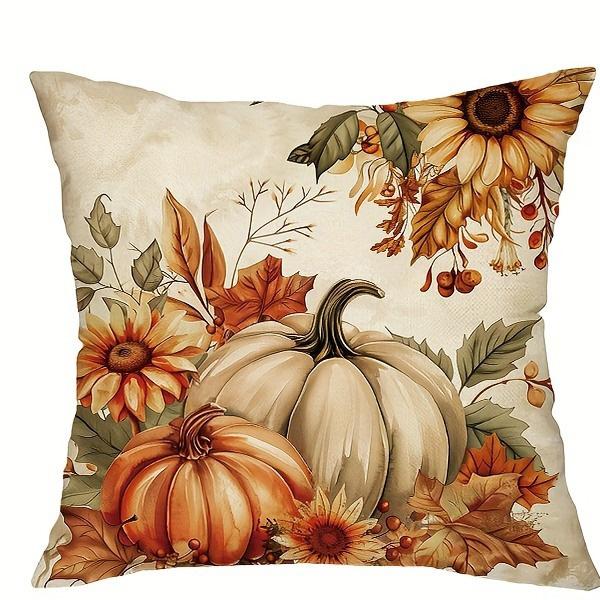 

Домашний Декор Осенней Тематики Белка и Тыква Декоративные Подушки с Рисунком Наволочка Подходит Для Дивана Спальни Автомобиля Наволочка 40x40cm