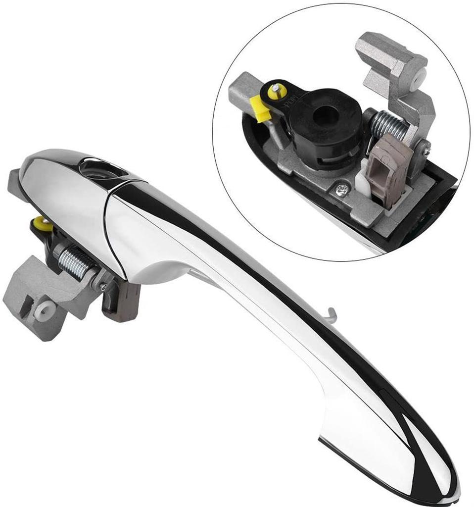 For 12-20 Fiat 500 Front Driver Side Exterior Outside Chrome Door Handle Left x1