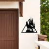 Metal Deer Art Wall Decor - Forest Deer Sign - Elegant Metal Forest Deer Wall Hanging - Stylish Wall Decor for Home