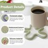 4 Set Silicone Trivets for Hot Dishes Flower Shaped Heat Resistant Hot Pads for Kitchen Countertop Hot Plate Mat Pot Holders