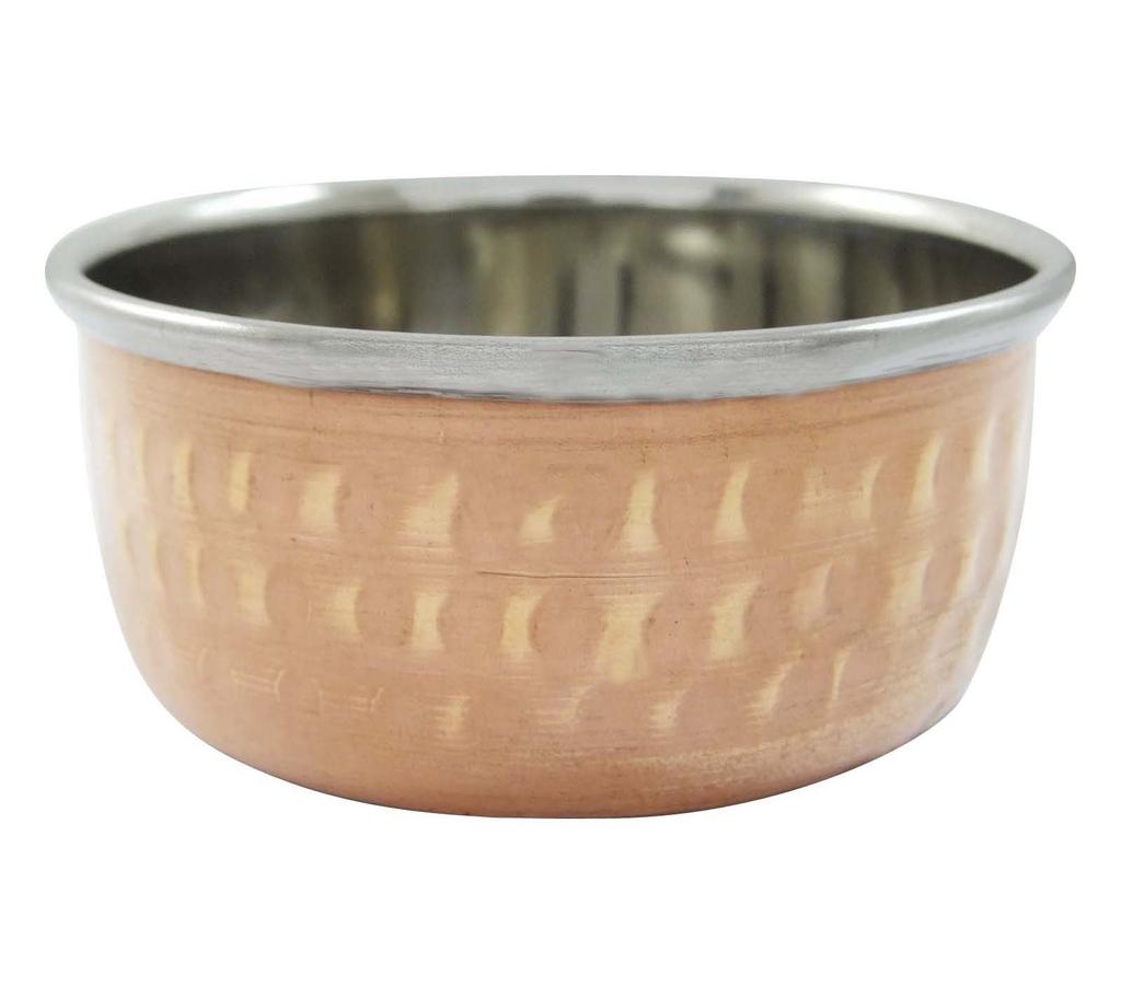 Set Of 2 Serving Copper Bowl Katoris Indian Food Utensils Tableware