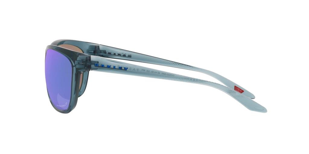 Oakley Sunglasses OO9222 Crystal Sapphire Polarized Lens 60 Black/Prism