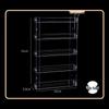 JINGRUIXIANG 5-Tier Punch-Free Acrylic Organizer