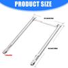 Stainless Steel Grill Burners Replacement Set for Even Heat Distribution Corrosions Resistant Outdoor Grill Components