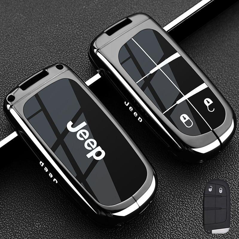 Car Remote Key Case Cover Protect Shell Bag For Jeep Renegade Compass Grand Cherokee for Chrysler 300C Wrangler Accessories