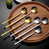 Long Handled 304 Stainless Steel Coffee Spoon Ice Cream Dessert Tea Stirring Spoon Dessert Spoon Kitchen Accessories Bar Tools