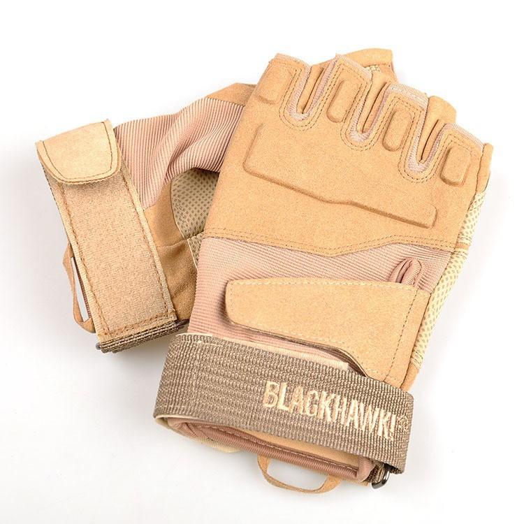 Tactical Gloves Men Half Finger Black Hawk Mountaineering Fitness Protection Army Fans Fighting Outdoor Cycling Gloves Men