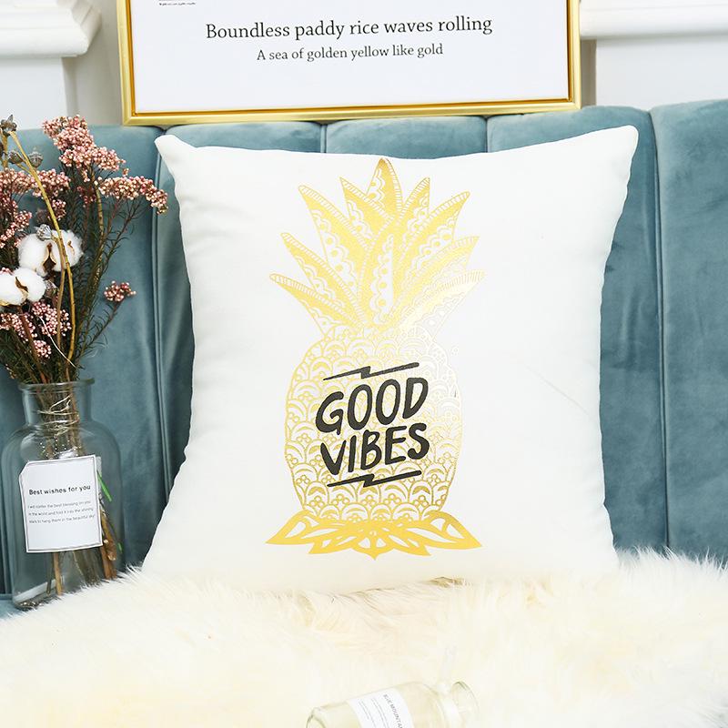 Hot Stamping Pillowcase Home European Classical Print Sofa Cushion Cover Cushion Cover