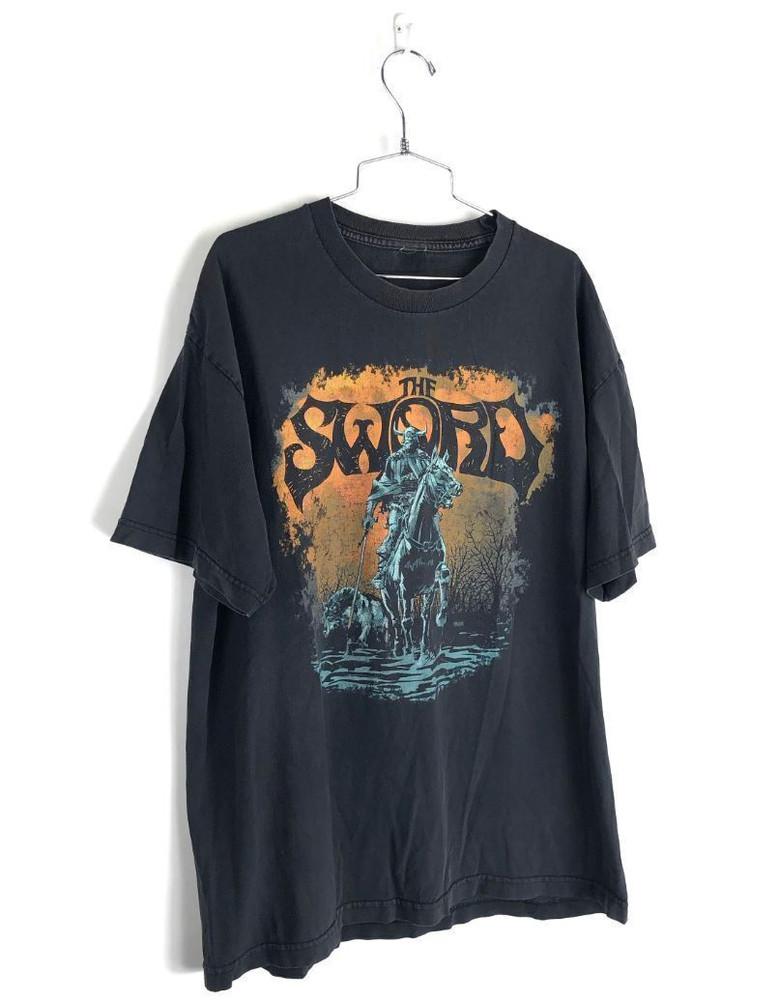 

VTG The Sword Band Album For Fans Heavy Cotton Black T Shirt S-5XL SE737 Unisex T-Shirt XXXL