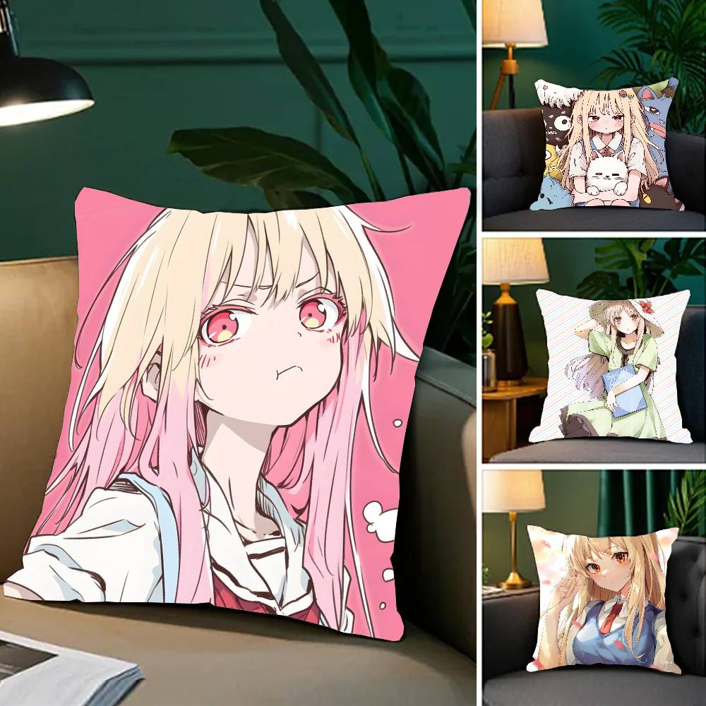 Shiina Mashiro Anime The Pet Girl Of Sakurasou Pillow Case Fashion Square Pillowcase Bedroom Sofa Room Ins Decoration Leisure