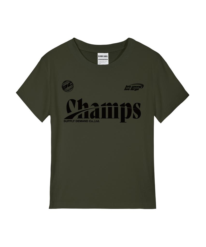 BORN CHAMPS [4 Colors] Chmps Sporty Logo Women'S Standard Short Sleeve T-Shirt