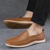 Lyxmärke Herr Handgjorda Äkta Läderskor Casual Bekväma Herr Loafers Högkvalitativa Läderskor Hot Sale Körskor
