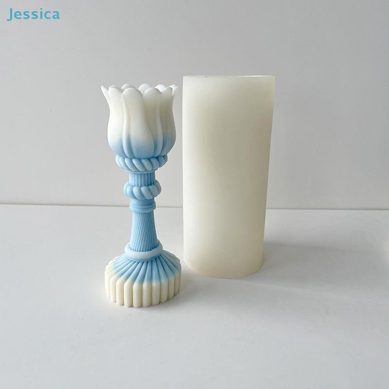Flowers Tulip Silicone Mold Handmade Scented Candle Plaster Resin Molds Homemade Cookies Chocolate Candy Baking Tool