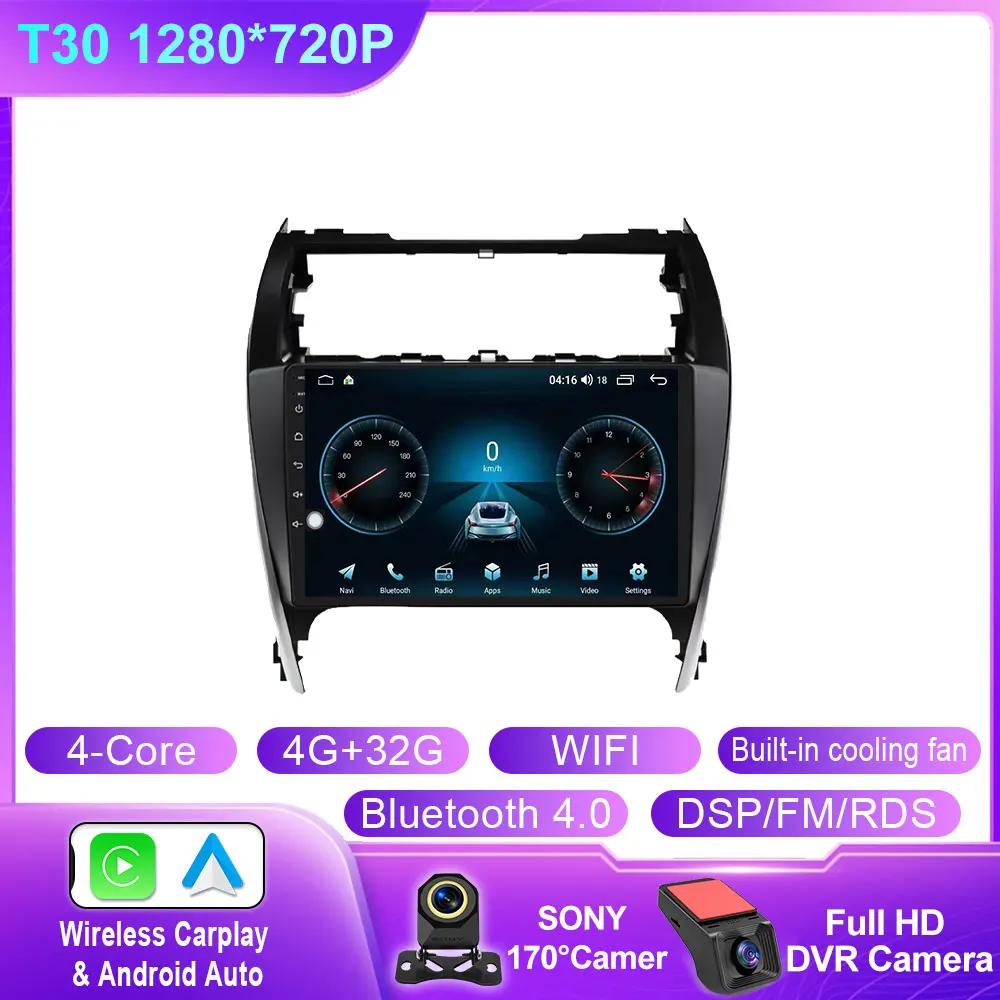 Android 14 For Toyota Camry 7 XV 50 55 2012 2013 2014-2015 2016 2017 Multimedia Carplay Car PlayerNavigation Screen GPS Radio 4G
