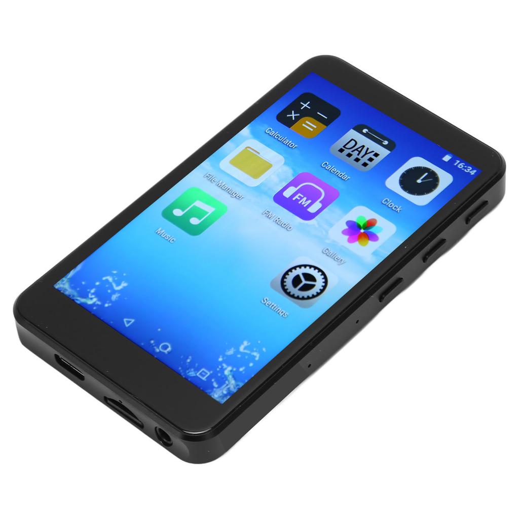 MP4 Player Recorder Multifunction IPS HD Screen HiFi Lossless Sound Bluetooth 5.0 WiFi Touch Screen Music Player 32GB