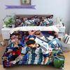Messi Pattern Bedding Home Decoration Birthday Gift (1 * duvet cover + 2 * pillowcase, without core)