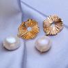 LSOOYH Baroque Irregular Natural Freshwater Pearl Earrings Fashion Wedding Party Punk Big Earrings For Women