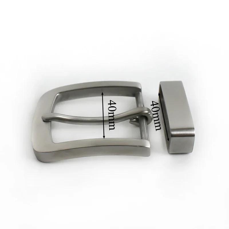 

1Set 40mm Men Belt Buckles 316 Stainless Steel Metal Pin Buckle for Belts 38-39mm DIY Clothes Garment Decoration Accessories
