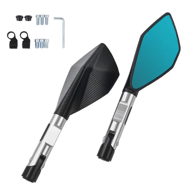 CNC ALUMINUM Custom Universal Motorcycle Rearview Side Mirrors 8mm 10mm For KAWASAKI Z750 NINJA250 HONDA R1 R6 FZ6 SUZUKI YAMAHA