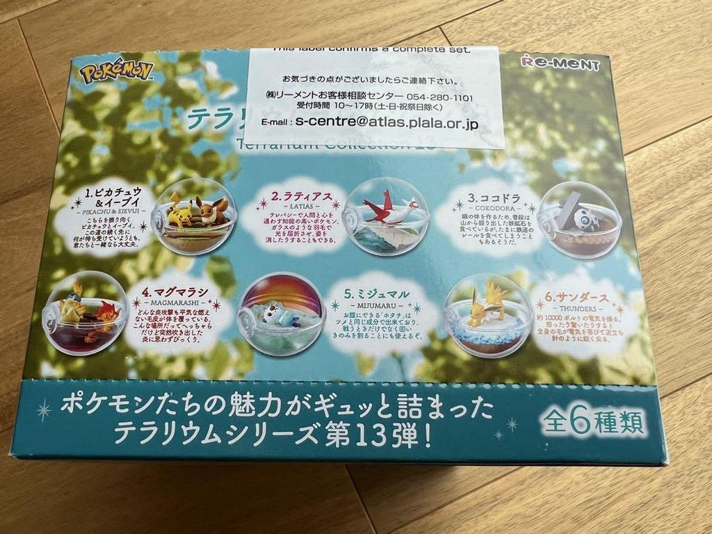 [USED] Pokemon Terrarium Collection 13 (6 pieces)