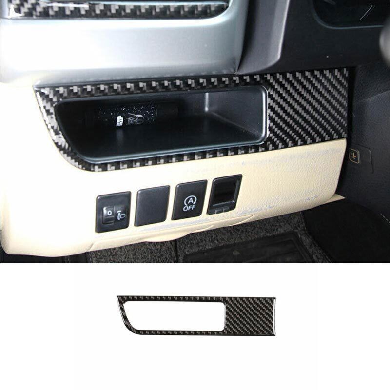 For Toyota Highlander 2014- Carbon Fiber Vinyl Headlight Switch Control Trim