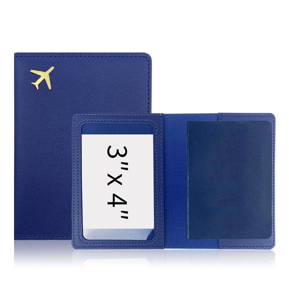 

Large Capacity Passport Bag Multi-function Passport Protective Cover Portable Passport Holder темно-синього кольору