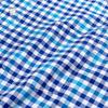 Men's Fashion Plaid Checkered Short Sleeve 100% Cotton Shirt Button-collar Holiday Youthful Striped Summer Casual Gingham Shirts