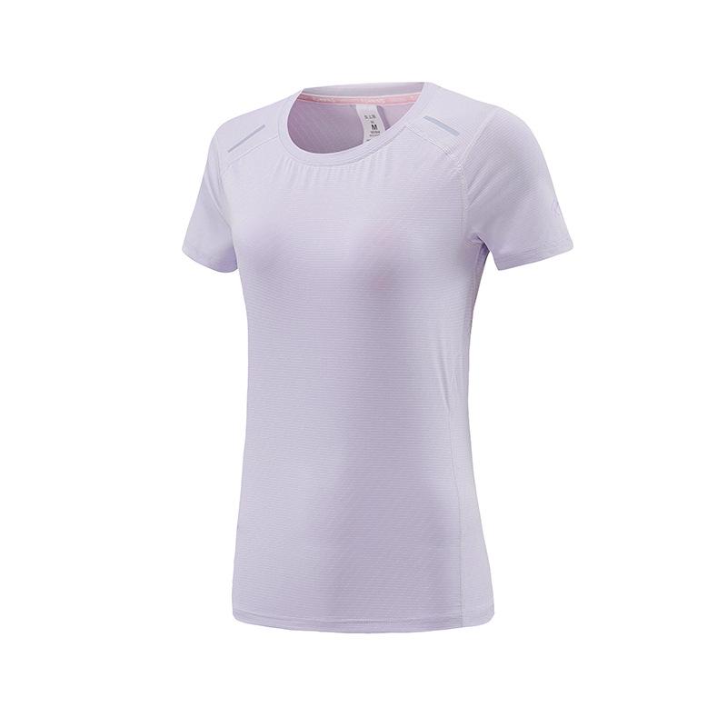 Women's Quick-Dry Short Sleeve Yoga T-Shirt - Lightweight, Breathable Fitness Top for Summer Running and Sports.