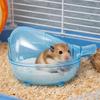 Anti-spill Small Pet Toilet Transparent View Sand Bath Container Hamster Bathtub  Small Animals