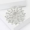 Advanced Heavy Industry Alloy Rhinestone Hollow Flower Brooch Light Luxury Exquisite Women'S Clothing Brooch Ornament Pin
