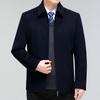 Cashmere Jacket Men's Short Coat Removable Down Liner Middle-aged and Elderly Woolen Woolen Coat Dad's Top