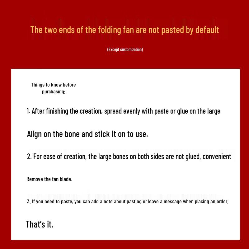 Складной веер LIEI из белой бумаги Сюань